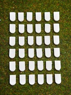 Cegiełki gipsowe Dachówka luz odlew 01P