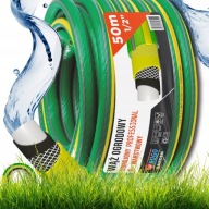 WĄŻ OGRODOWY 50M 1/2" 6-WARSTWOWY ZBROJONY 36BAR ODPORNY NA UV POLSKI KUGO