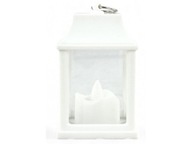 LAMPION DEKORACYJNY BIAŁY LED + BATERIE GRATIS RORATY