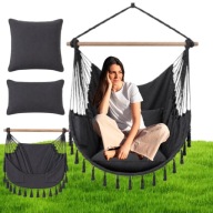 FOTEL WISZĄCY KRZESŁO BRAZYLIJSKIE HUŚTAWKA HAMAK OGRODOWY NA BALKON BOHO