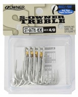 Kotwice haki Owner ST66TN r. 4/0 5 szt. sumowe morskie z zadziorem