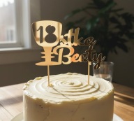 TOPPER NA TORT PERSONALIZACJA URODZINY DEKORACJA
