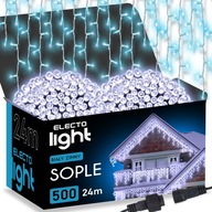 Lampki świąteczne 500 LED – girlanda okienna, taras, dom, dekoracja