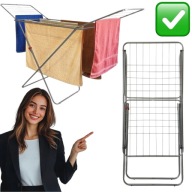 SUSZARKA NA PRANIE STOJĄCA BALKONOWA ZEWNĘTRZNA OGRODOWA ROZSUWANA DUŻA