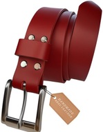 Pasek męski skórzany skóra naturalna klamra stal nierdzewna stainless steel