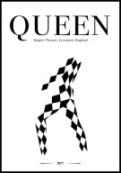 A2 PLAKAT MUZYCZNY MUZYKA ROCK QUEEN FREDDIE LIVERPOOL 1977 EMPIRE THEATRE