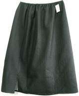 Spódnica czarna prosta z pikowanej tkaniny długa r 58/62