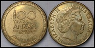 MNB - AUSTRALIA 1 Dollar Dolar 2014 # 100 LAT ANZAC # st 1-
