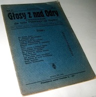 GŁOSY Z NAD ODRY Ćwierćrocznik Rok IV Nr 3. /1921