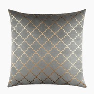 Szara welurowa poszewka na poduszkę marokańska 45x45