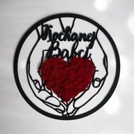 Serce chrobotek, prezent na dzień babci