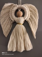 Aniołek świąteczny Makrama