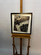 OBRAZ NA PŁÓTNIE | „STRUKTURA MARMURU" | WŁODZIMIERZ ZAPART 50X50CM