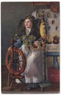 Kołowrotek typy ludowe kobieta Dolnośląskie Śląskie 1922r. l675
