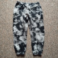 Spodnie dresowe męskie typu joggery wzór marmurkowy f.Bershka r.M