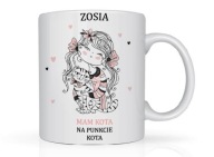 Śmieszny kubek z imieniem dla przyjaciółki siostry na prezent na urodziny