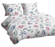 pościel z flaneli 160x200 + 2x70x80 guzik F 142 Dzienna łączka