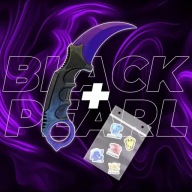 NÓŻ KARAMBIT Black Pearl TĘPY COUNTER STRIKE CS GO CS2 ZABAWKA PREZENT