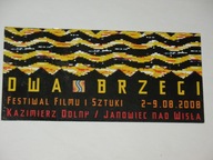 DWA BRZEGI program 2008 -Festiwal Filmu i Sztuki Kazimierz Dolny/ Janowiec