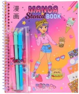 MANGA KAWAII Książka do Projektowania + Szablony + Naklejki + Markery