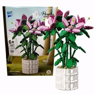 KLOCKI KONSTRUKCYJNE DUŻY ZESTAW W DONICZCE LILIA KWIATY KWIATKI FLOWE 1189