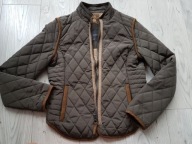 KURTKA DAMSKA Pikowana Zielona Khaki ZARA r. 38 M