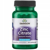 SWANSON Cynk - Cytrynian 30mg 60 kaps.