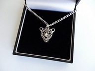 Naszyjnik Wisiorek Gepard Kot na Łańcuszku lub czarnej Lince