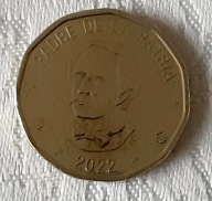 Republika Dominikana - 1 Peso 2022 - UNC