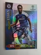 Karta panini autograf Chelsea Michael Essien 2011/2012 Champions League