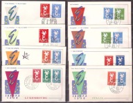 CEPT Europa koperty FDC 1958 zestaw z serii (1)