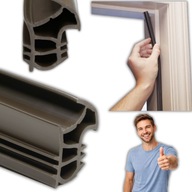 USZCZELKA OŚCIEŻNICY STALOWEJ DO DRZWI ZEWNĘTRZNYCH KMT 6MB BRĄZ