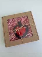 Brelok do kluczy serce zawieszka rękodzieło prezent