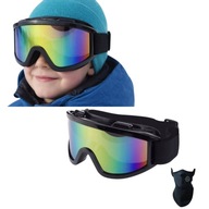 GOGLE DLA DZIECI NARCIARSKIE SNOWBOARDOWE UNIWERSALNE FILTR UV + GRATIS