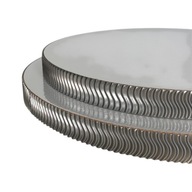 Podkład pod tort STYRODUR BIAŁY 30 cm BOK Karbowany " Srebrna Fala 3D”