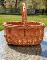 Koszyk zakupowy z polskiej wikliny