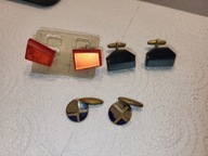 STARE SPINKI do MANKIETÓW z PRL 3 pary