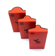 Klocki szlifierskie na rzep , kształtki długie 15cm - komplet 3szt.