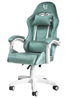 Fotel gamingowy ENZO XL Mint Alcantara ICE – Komfort & Styl PRO dla graczy