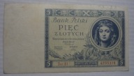 banknot 5 złotych - 1930 rok Ser. BI