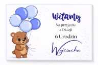 Tablica powitalna na urodziny dziecka A3+ | Plakat personalizowany