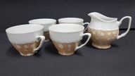 4 x Filiżanki Mlecznik porcelana Bogucice lata 60