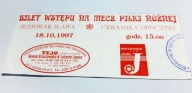 bilet JEZIORAK Iława - CERAMIKA Opoczno 18.10.1997