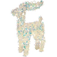 Renifer 45cm 40 led świecący na baterie dekoracja świąteczna