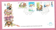Holandia 1980, FDC dzieci, bajki, książki, literatura