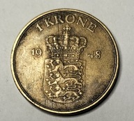 moneta Dania 1 korona 1948