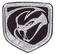 VIPER _ DODGE _ NASZYWKA 7x7cm _ NIĆ SREBRNA