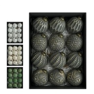 Ozdobne bombki na choinkę 12szt