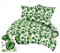 pościel bawełna lux 180x200 + 2x70x80 2x40x40 zamek B 269-1 Liść palmy zi j