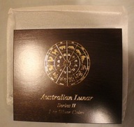 LUNAR 2 II KOMPLET 1 $ DOLAR AUSTRALIA 2008 - 2019 CAŁA SERIA 12 x 1 OZ 999